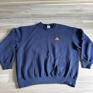 Vintage Bass Pro Shop Crewneck Sweatshirt Embroidered Mens Sz XL Navy Blue